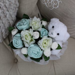 Alternative view of Baby Teddy Bouquet Mint