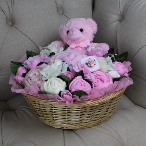 Luxurious Pampering Bouquet Pink - Baby Clothes Bouquet