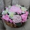 Pyjama Bouquet Pink - Baby clothing presented as a bouquet in a basket