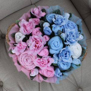 Alternative view of Twins Luxury Bouquet Pink & Blue