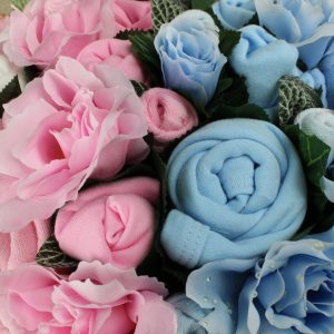 Twins Luxury Bouquet Pink & Blue - Image 5