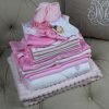 'Hospital Pack' - Pink - All the essentials you'll need for your newborn... nappies, sleepsuits, bodysuits all ready packed...