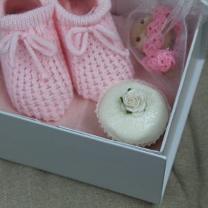 Alternative view of Pink Booties Gift Box